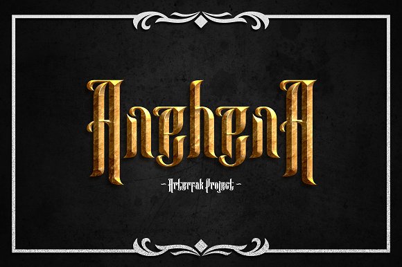 Anehena: The Strong Blackletter Typeface for Editorial Design