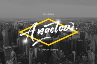 Angelow: A Rough Brush Script Handwritten Font for Custom Lettering