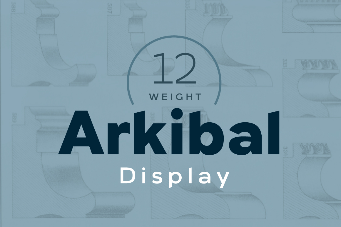 Arkibal Display: The Modern Typeface for Handmade Shop Branding