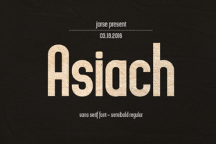Asiach: The Clean Sans Serif Font for Modern Craft Brands