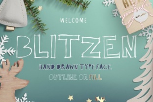 Blitzen: The Perfect Handcrafted Font for Your Creative Projects