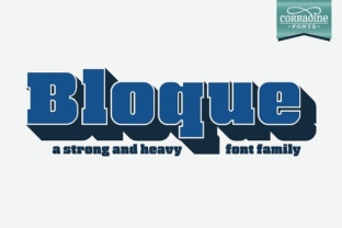 Bloque Family: The Bold Slab Serif for Handmade Product Design