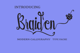 Braiden: A Modern Calligraphy Script Font for Editorial Design