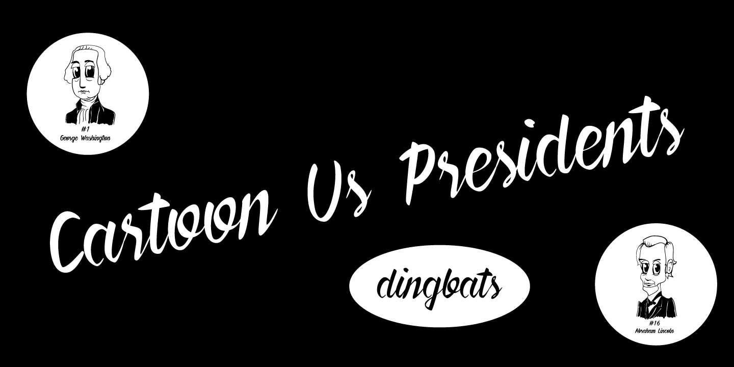 Cartoon US Presidents Dingbats: A Fun Typeface for Brand Identity