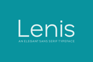 Lenis: An Elegant Sans Serif Typeface for Modern Editorial Design