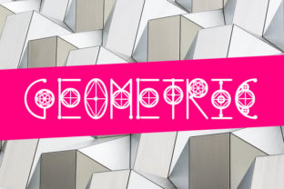 Round Geometric: A Playful Decorated Font for Modern Design