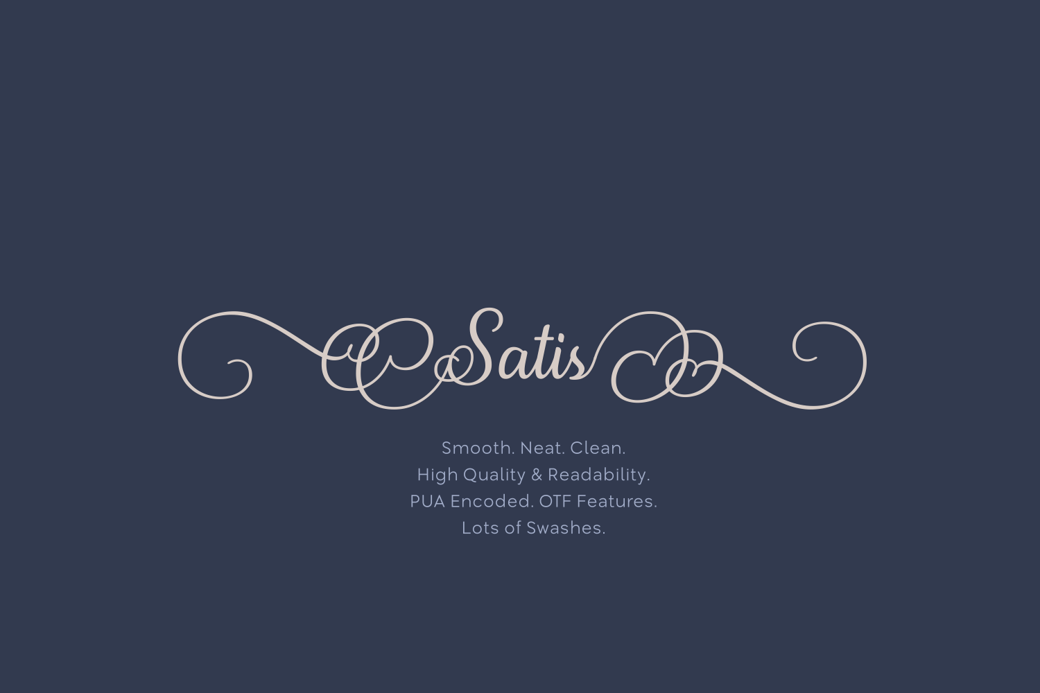 Satis: The Elegant Script Font for Handmade Branding