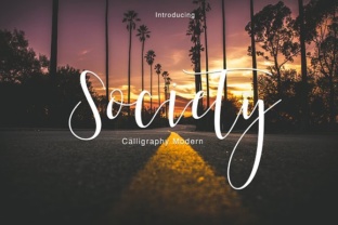 Society: The Premium Hand Brushed Font for Makers