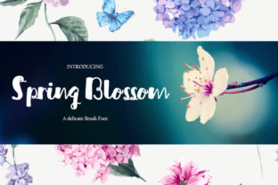 Spring Blossom: A Playful Brush Font for Handmade Brands