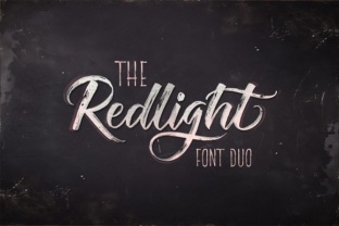 The Redlight Font Duo: A Handwritten Script for Creative Makers