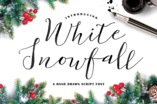 White Snowfall: A Premium Handcrafted Typeface for Elegant Branding