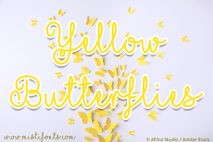 Yellow Butterflies: The Script Handwritten Font for Vibrant Campaigns